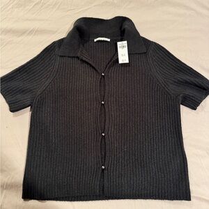 Abercrombie & Fitch Short Sleeve Polo Sweater